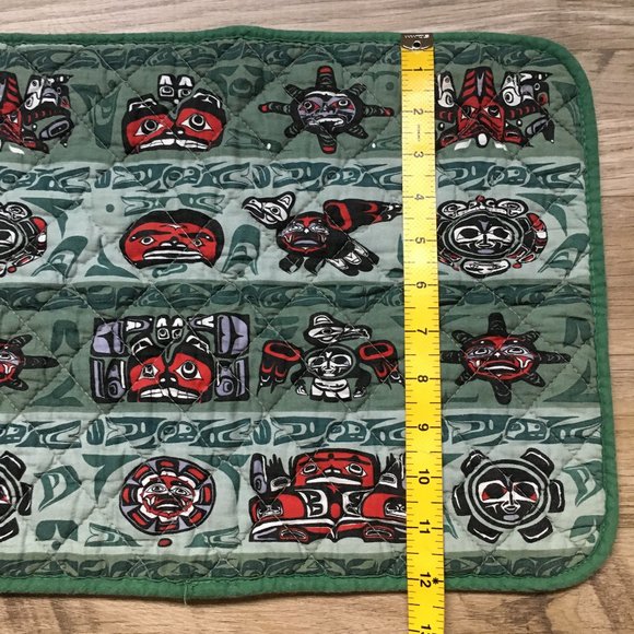 Cotton Quilted Totemic Haida Print Placemat - Picture 10 of 10